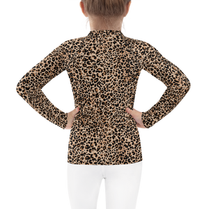 Golden Leopard Kids Rash Guard by Design Express