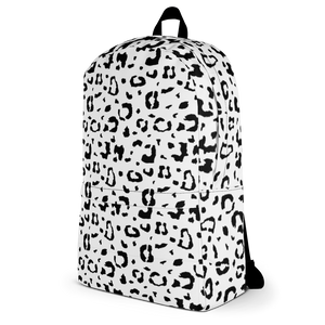 Black & White Leopard Print Backpack by Design Express