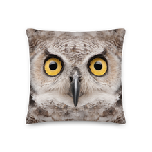 18×18 Great Horned Owl Square Premium Pillow by Design Express