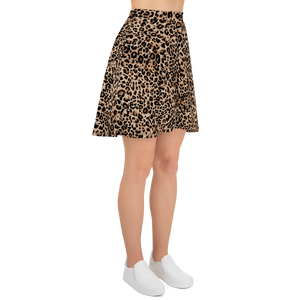 Golden Leopard Skater Skirt by Design Express