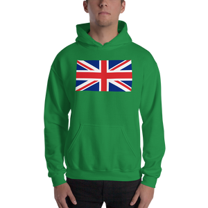 Irish Green / S United Kingdom Flag "Solo" Hooded Sweatshirt by Design Express