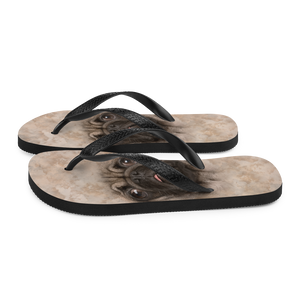 Pug Puppy Dog Flip-Flops by Design Express