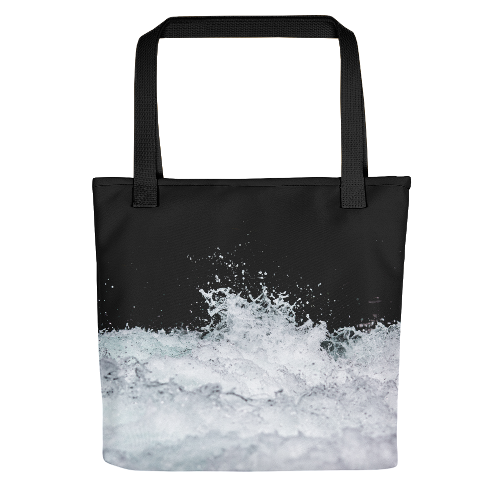 Default Title Black & White Water Tote Bag by Design Express