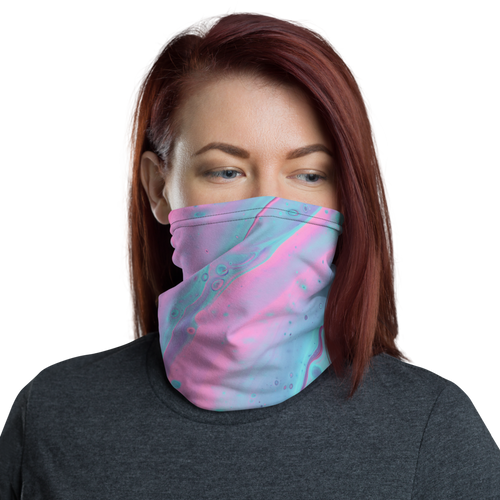 Default Title Multicolor Abstract Background Neck Gaiter Masks by Design Express