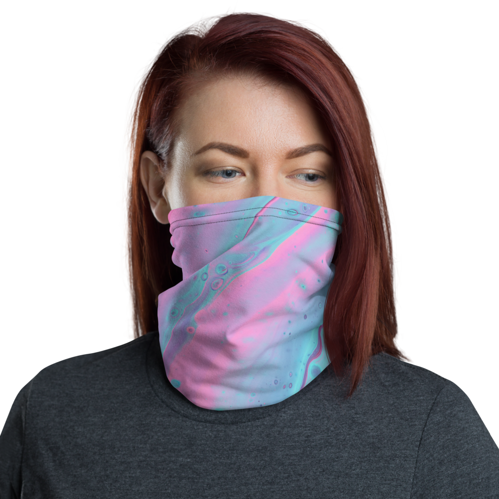 Default Title Multicolor Abstract Background Neck Gaiter Masks by Design Express