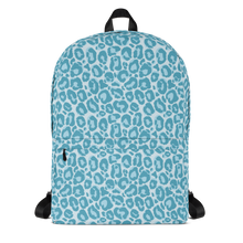 Default Title Teal Leopard Print Backpack by Design Express