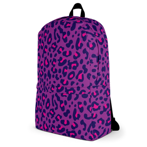 Purple Leopard Print Backpack by Design Express