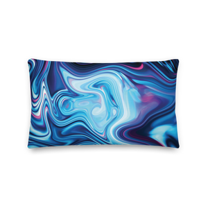 Lucid Blue Rectangle Premium Pillow by Design Express