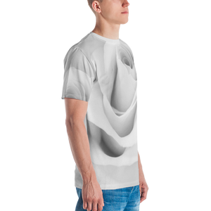 White Rose Men's T-shirt by Design Express