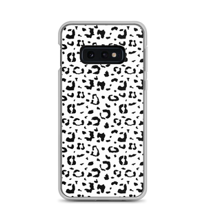 Samsung Galaxy S10e Black & White Leopard Print Samsung Case by Design Express