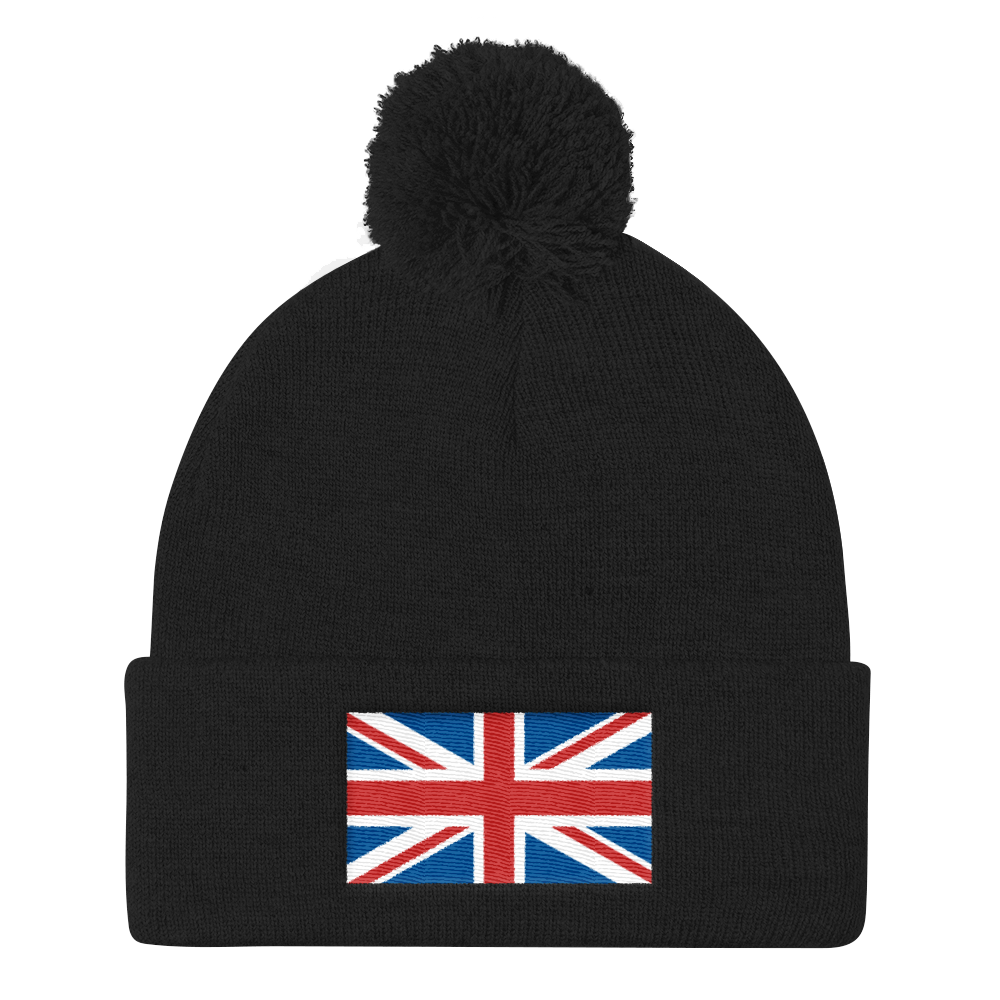 Black United Kingdom Flag 