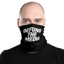 Default Title Defund The Media Italic Bold Black Neck Gaiter by Design Express