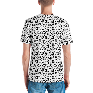 Black & White Leopard Print Men's T-shirt by Design Express