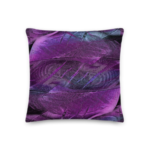 Purple Feathers Premium Pillow by Design Express