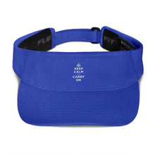 Royal Keep Calm and Carry On (White) Visor by Design Express