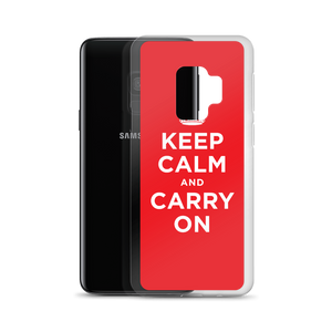 Keep Calm and Carry On Red Samsung Case by Design Express