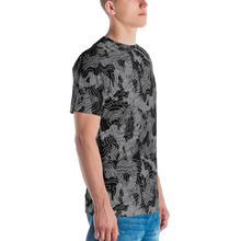 Grey Black Camoline Men's T-shirt by Design Express