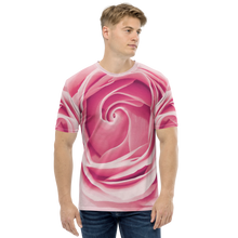 XS Pink Rose Men's T-shirt by Design Express