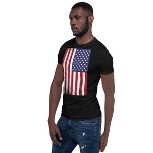 US Flag Distressed Short-Sleeve Unisex T-Shirt by Design Express