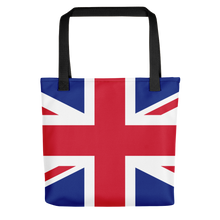 Black United Kingdom Flag "All Over" Tote bag Totes by Design Express