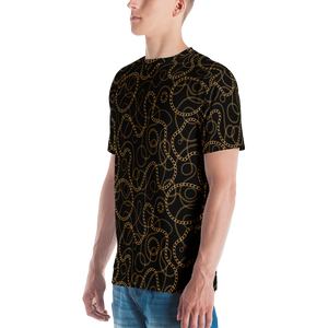 Golden Chains Men's T-shirt by Design Express