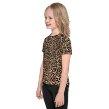 Golden Leopard Kids T-Shirt by Design Express