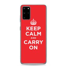 Samsung Galaxy S20 Plus Keep Calm and Carry On Red Samsung Case by Design Express