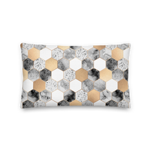 Default Title Hexagonal Pattern Rectangle Premium Pillow by Design Express