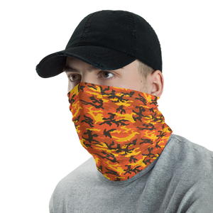 Savage Orange Camo Neck Gaiter Masks by Design Express