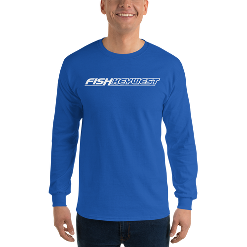 Royal / S Fish Key West Long Sleeve T-Shirt by Design Express