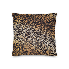 Leopard Brown Pattern Square Premium Pillow by Design Express