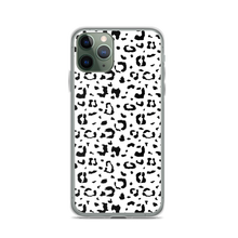 iPhone 11 Pro Black & White Leopard Print iPhone Case by Design Express