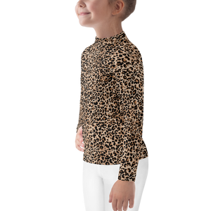 Golden Leopard Kids Rash Guard by Design Express