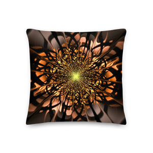 Abstract Flower 02 Square Premium Pillow by Design Express