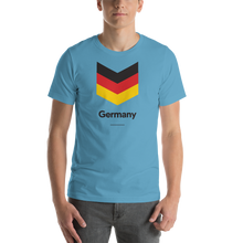 Ocean Blue / S Germany "Chevron" Unisex T-Shirt by Design Express