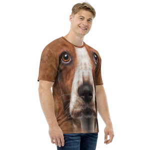 Basset Hound Dog Men's T-shirt by Design Express