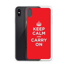 Red Keep Calm and Carry On iPhone Case iPhone Cases by Design Express