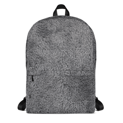 Default Title Soft Grey Fur Backpack by Design Express