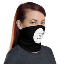 Defund The Media Circle Black Neck Gaiter by Design Express