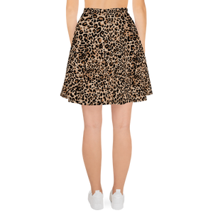 Golden Leopard Skater Skirt by Design Express