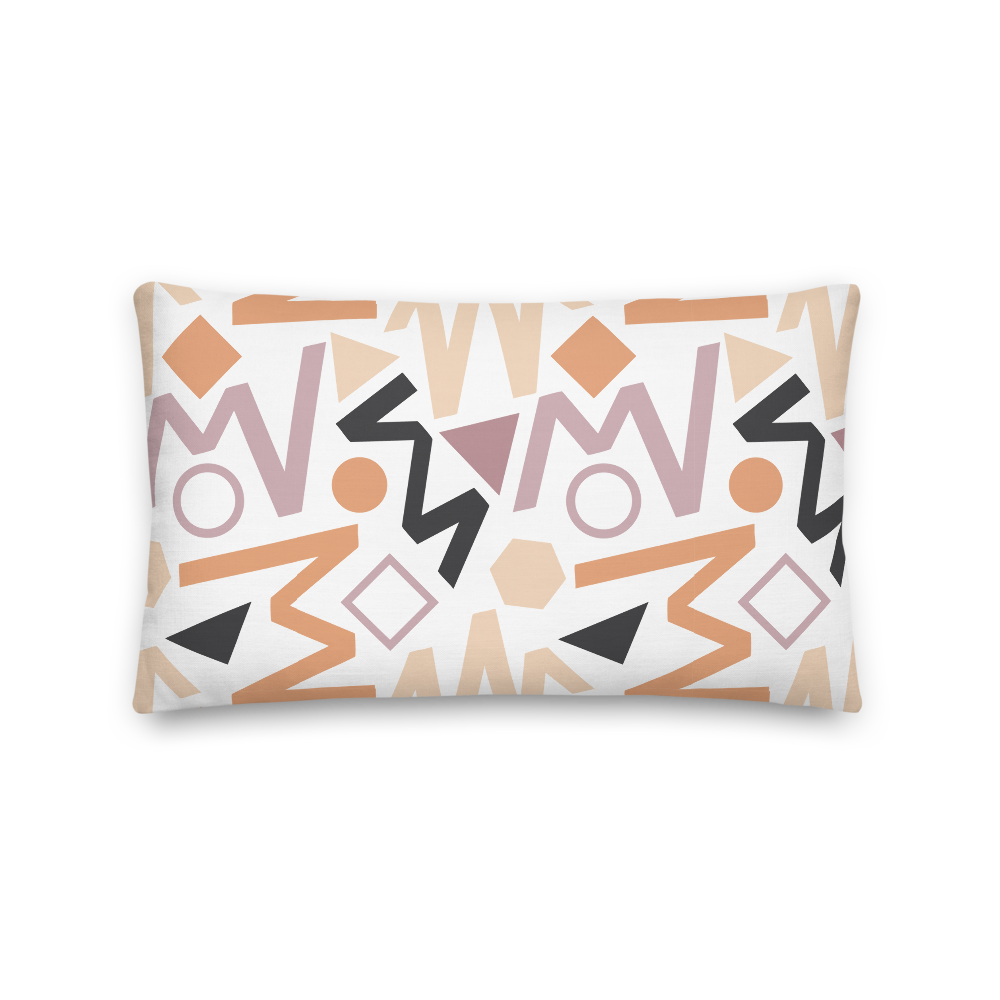 20×12 Soft Geometrical Pattern Premium Pillow by Design Express