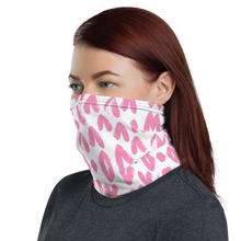 Pink Heart Pattern Neck Gaiter Masks by Design Express