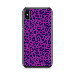 iPhone X/XS Purple Leopard Print iPhone Case by Design Express