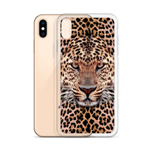 Leopard Face iPhone Case by Design Express