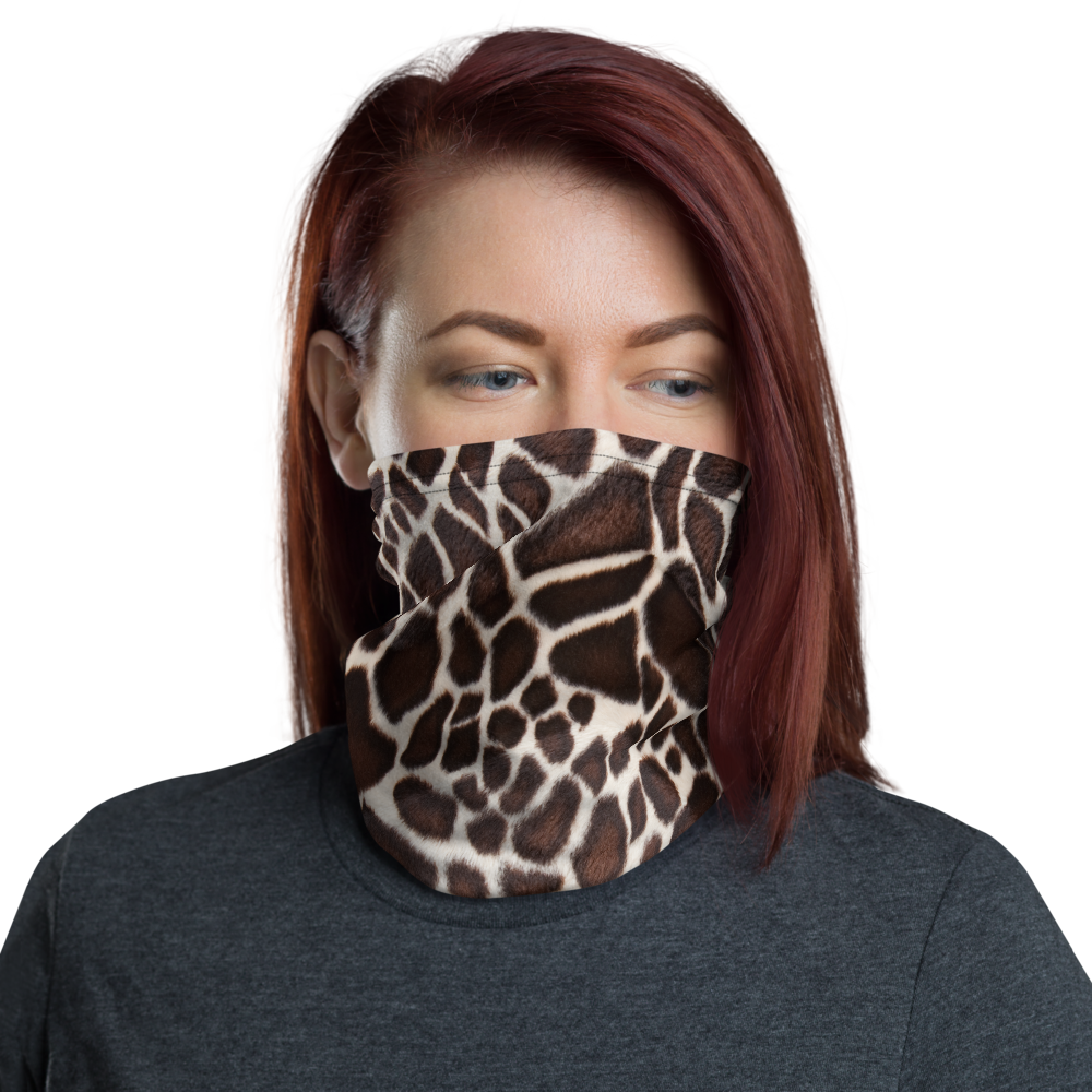 Default Title Giraffe Texture Neck Gaiter Masks by Design Express