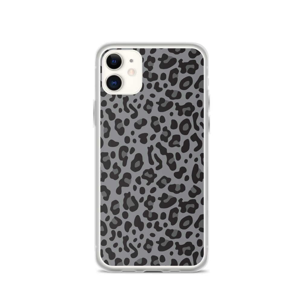 iPhone 11 Grey Leopard Print iPhone Case by Design Express