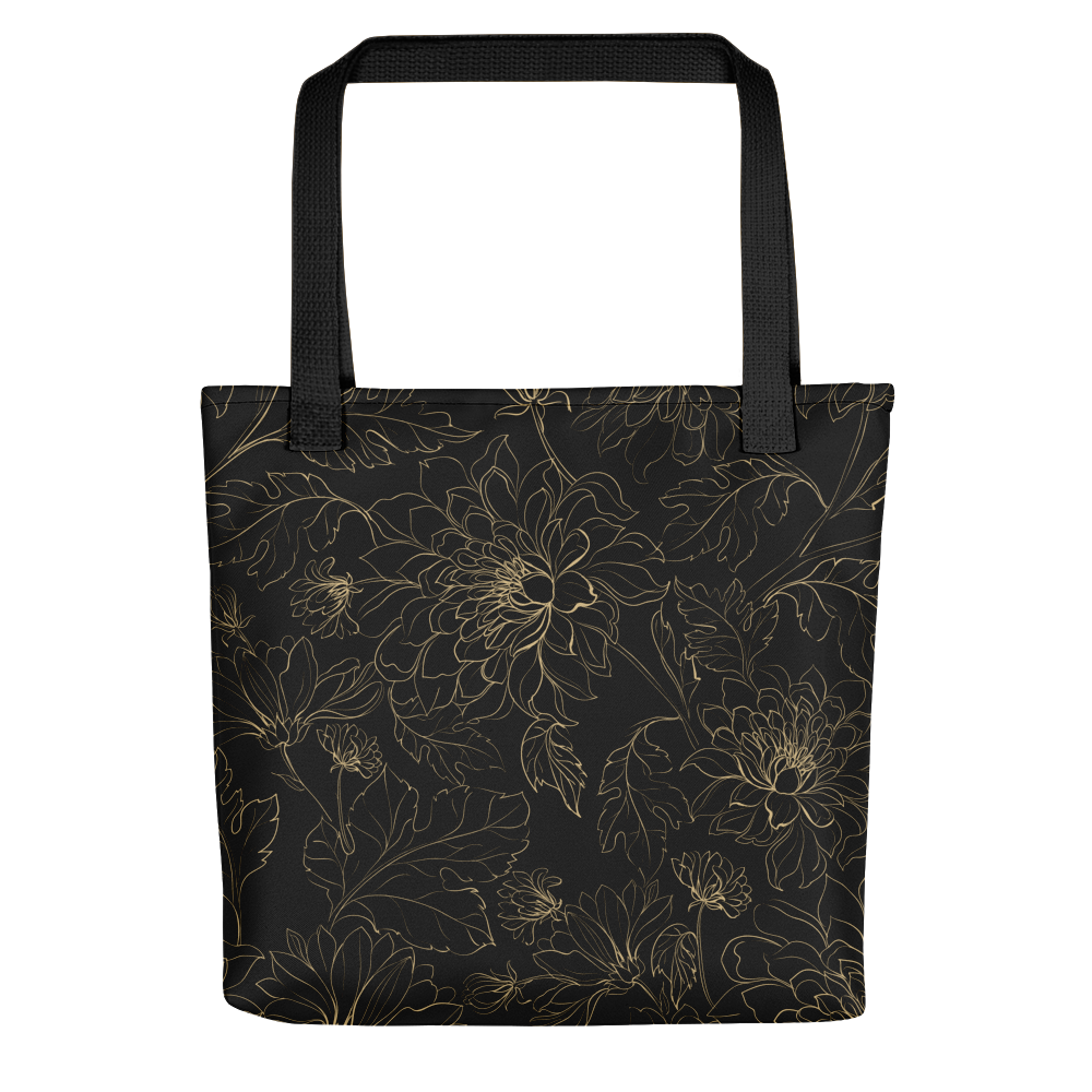 Default Title Golden Floral Tote bag by Design Express