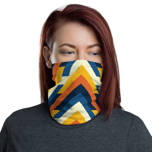 Default Title Geometric Arrows Print Neck Gaiter Masks by Design Express