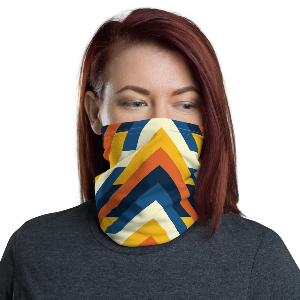 Default Title Geometric Arrows Print Neck Gaiter Masks by Design Express