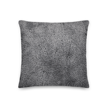 Soft Grey Fur Premium Pillow by Design Express